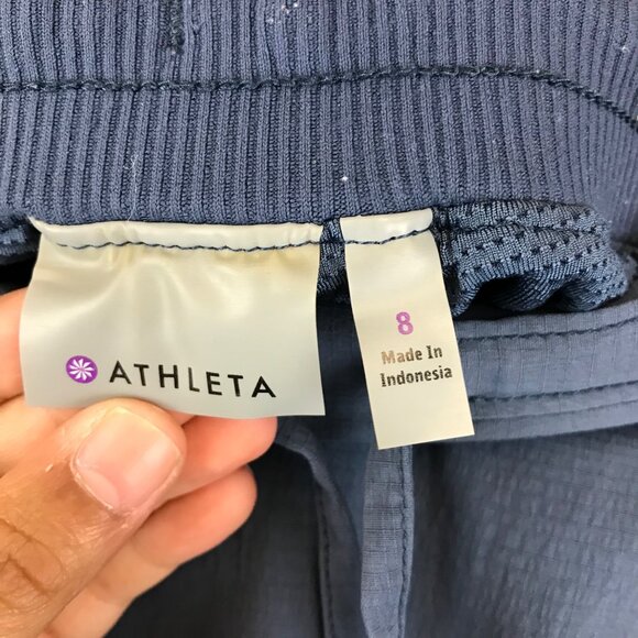 Women's ATHLETA Blue Athletic Activewear Skort W/ Waist Tie & Side Pockets Sz 8 - Picture 3 of 9